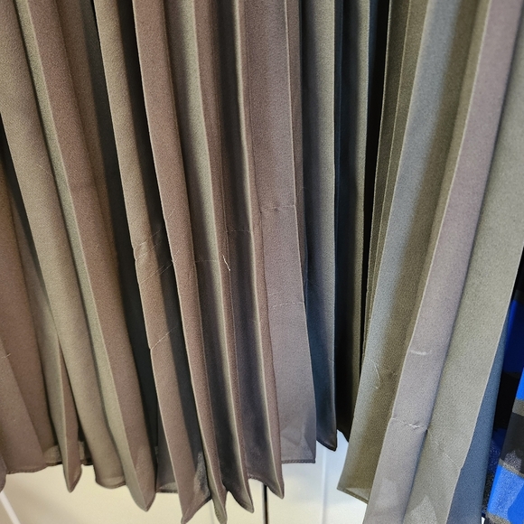 Proenza Schouler STRIPE CONTRAST PLEATED SKIRT FATIGUE Sz 10 - Picture 8 of 9